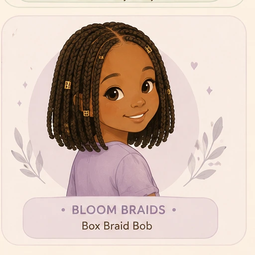 Box braid bob